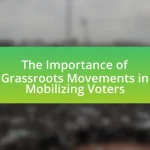The Importance of Grassroots Movements in Mobilizing Voters