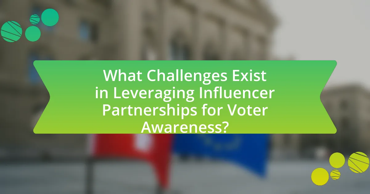What Challenges Exist in Leveraging Influencer Partnerships for Voter Awareness?
